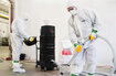Ruwac industrisug med trefasdrift DS1750 suger upp asbestdamm